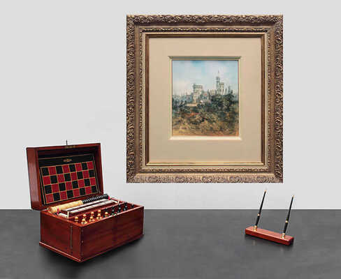 Шарлемань Адольф Иосифович. Пейзаж с замком